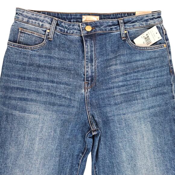 NWT Kut From the Kloth Jeans Womens Size 14 Wide Leg Sienna Rolled Hem Stretch - Picture 3 of 16